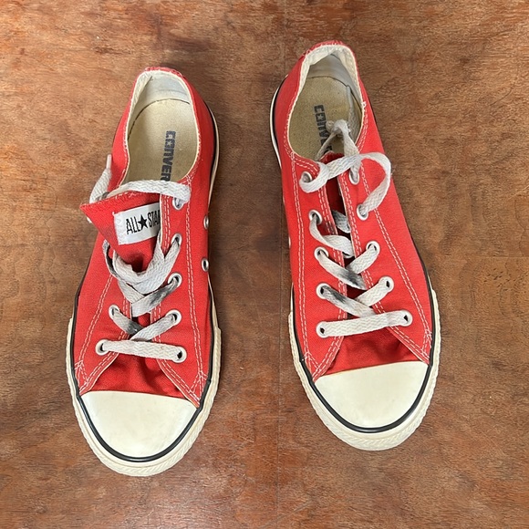 Red All Star Converse Sneakers - Picture 5 of 7